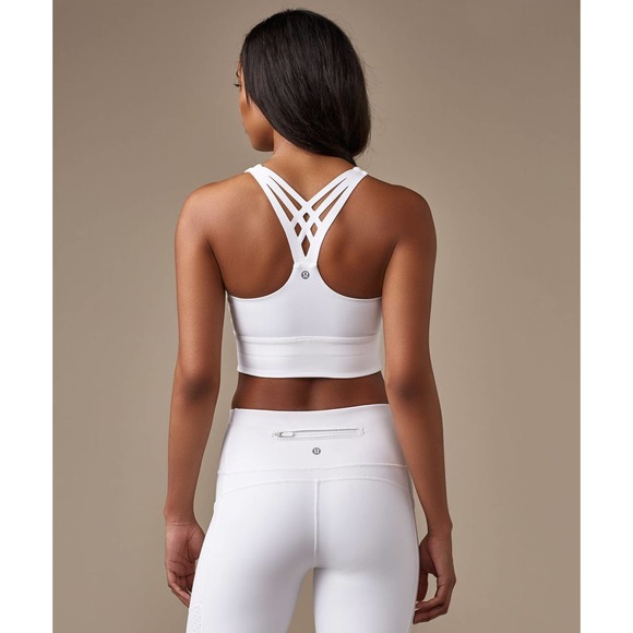 lululemon athletica Other - Lululemon Mind Over Miles Bra Sports Bra White Women's Size 8 H14342